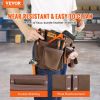 VEVOR 13 Pockets Tool Belt, Adjusts from 29 Inches to 54 Inches, Leather Heavy Duty Tool Pouch Bag with Dual Hammer Loops, Tool Bag for Electrician