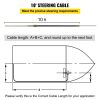 VEVOR Outboard Steering System 10' Boat Steering Cable 10 Feet Marine Steering System 3/4'' Shaft with 13.5 Inch Wheel for Yachts and Waterborne Vehic