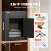 VEVOR Through The Wall Drop Box, Heavy Duty Steel Through the Wall Mailbox with 2.8-7.9" 13" Combination Lock, 13x7x17" Mail Drop Box, Black