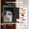 VEVOR Through The Wall Drop Box, Heavy Duty Steel Through the Wall Mailbox with 2.8-7.9" 13" Combination Lock, 12.5x6.3x16.9" Mail Drop Box, Black