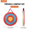 VEVOR Archery Target, 3 Layers 20" Arrow Target, Traditional Solid Straw Round Archery Target Shooting Bow, Hand-Made Arrows Target