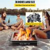 VEVOR Fire Pit Ring, 42-Inch Outer/36-Inch Inner Diameter Fire Pit Liner,1.5 mm Thickness Fire Pit Insert, DIY Fire Ring On & In-Ground