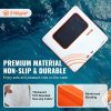 VEVOR Inflatable Floating Dock, 10x10FT Inflatable Dock Platform with 4*7FT Trampoline Mesh Pool